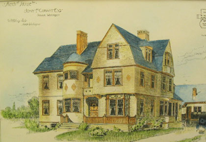 Rendering of the John Conant House, Seattle - 1890
