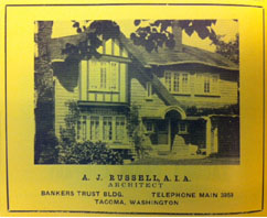 A.J. Russell Advertisement - Polk Directory, 1926