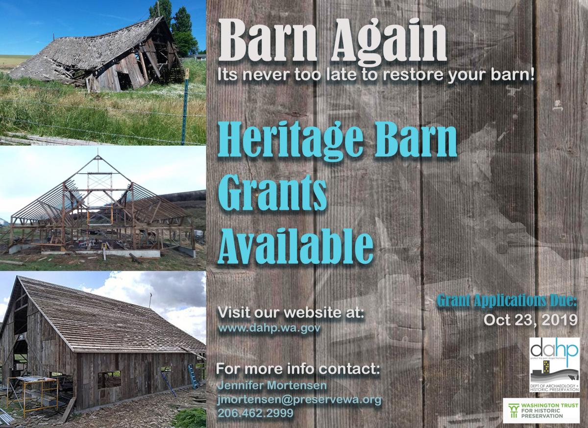 Heritage Barn Grants Washington State Department Of Archaeology