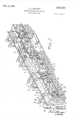 Brick Patent, Pat No. 1,444,588: Feb 6, 1926