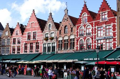 Market Square in Bruges, Belgium