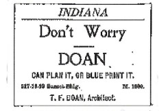 T.F. Doan Advertisement, Bellingham Herald; October 11, 1911.