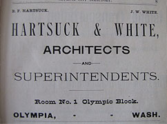 Hartsuck & White Advertisement, Polk Directory - 1890