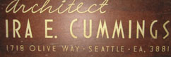 Ira Cummings Office Sign