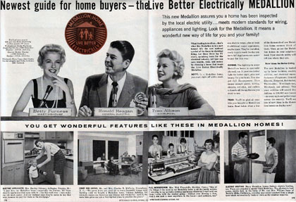 1950 General Electric Appliances Ad - G-E All-Electric Kitchen