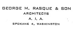 George M. Rasque & Son letterhead - 1953