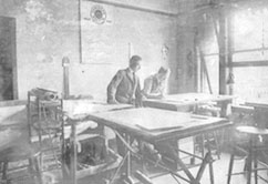 Shaw & Shaw drafting room - 1922