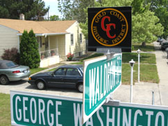 Gold Coast Historic District Street Marker, Richland