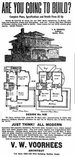 V.W. Voorhees Advertisement, Seattle Times, Jan 7, 1907