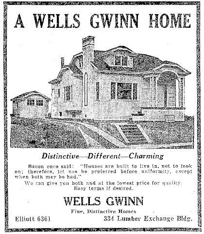 Wells Gwinn Advertisement - Seattle Times: June 4, 1923